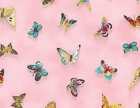 Butterflies Flutter Fantasy Pink